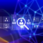 Job search concept. HR or Hiring Human Resources, unemployment finding job search for resume register job interview, find your career. headhunting and recruitment process.