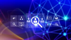 Job search concept. HR or Hiring Human Resources, unemployment finding job search for resume register job interview, find your career. headhunting and recruitment process.