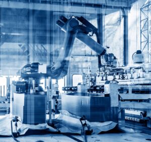 Modern car production line, is working in the robot